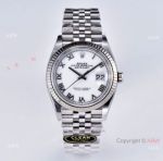 Clean Factory 1:1 Copy Rolex Datejust White Jubilee 36mm with Superclone Cal 3235